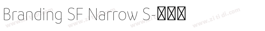 Branding SF Narrow S字体转换